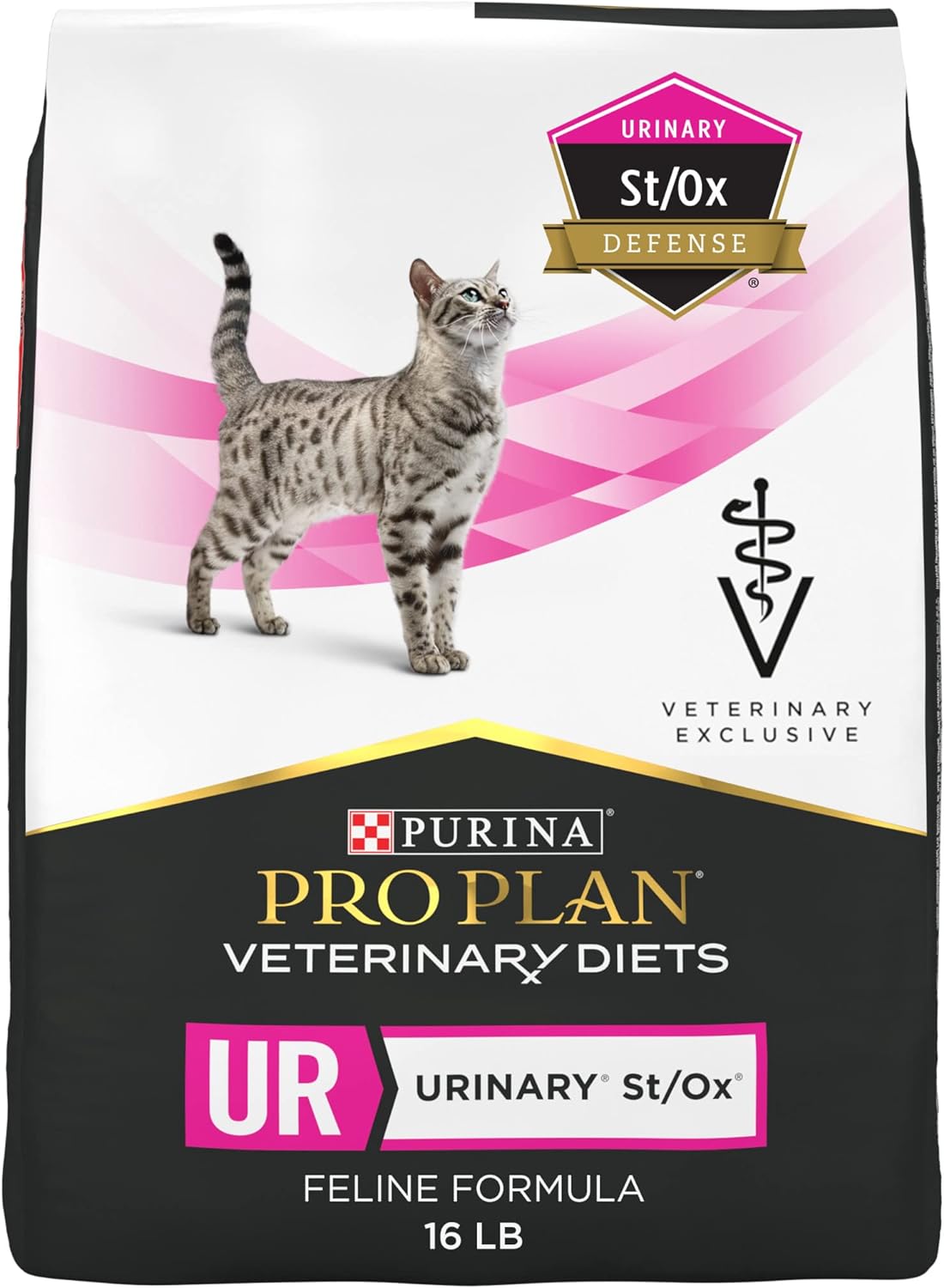 Purina Pro Plan Veterinary Diets Ur Urinary St/Ox Feline Formula Dry Cat Food - 16 Lb. Bag