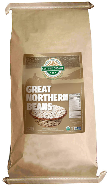 Mountain High Organics Certified Great Northern Beans, White