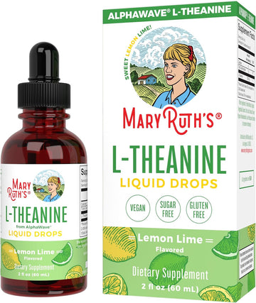 Maryruth Organics L Theanine 200Mg Liquid Drops | Mood Support For Adults & Kids | Focus Supplement | Natural Sleep Support | Relaxation | Amino Acid | Vegan | Non-Gmo | Gluten Free | 30 Servings