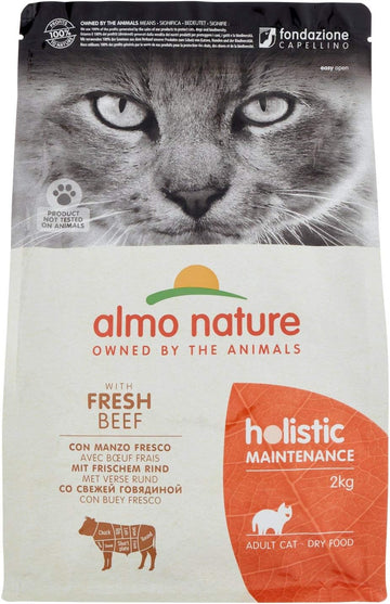Almo Nature Holistic Maintenance Dry Cat Food With Fresh Beef And Rice, 2 Kg628