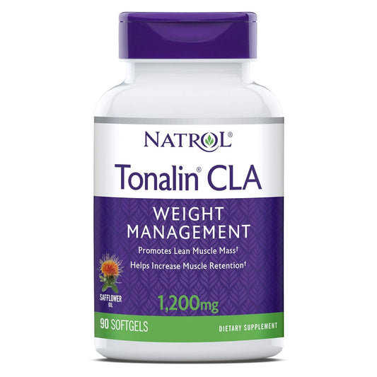 Natrol Tonalin CLA Softgels, Derived from safflower plant, Promotes le