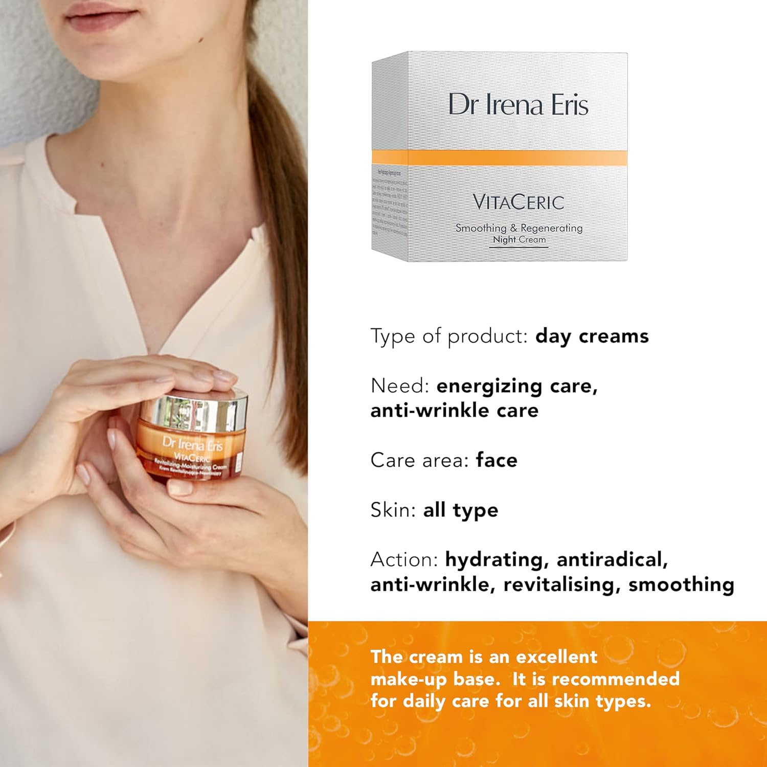 Dr. Irena Eris Vitaceric - Revitalizing-Moisturizing Cream Spf 15 : Beauty & Personal Care