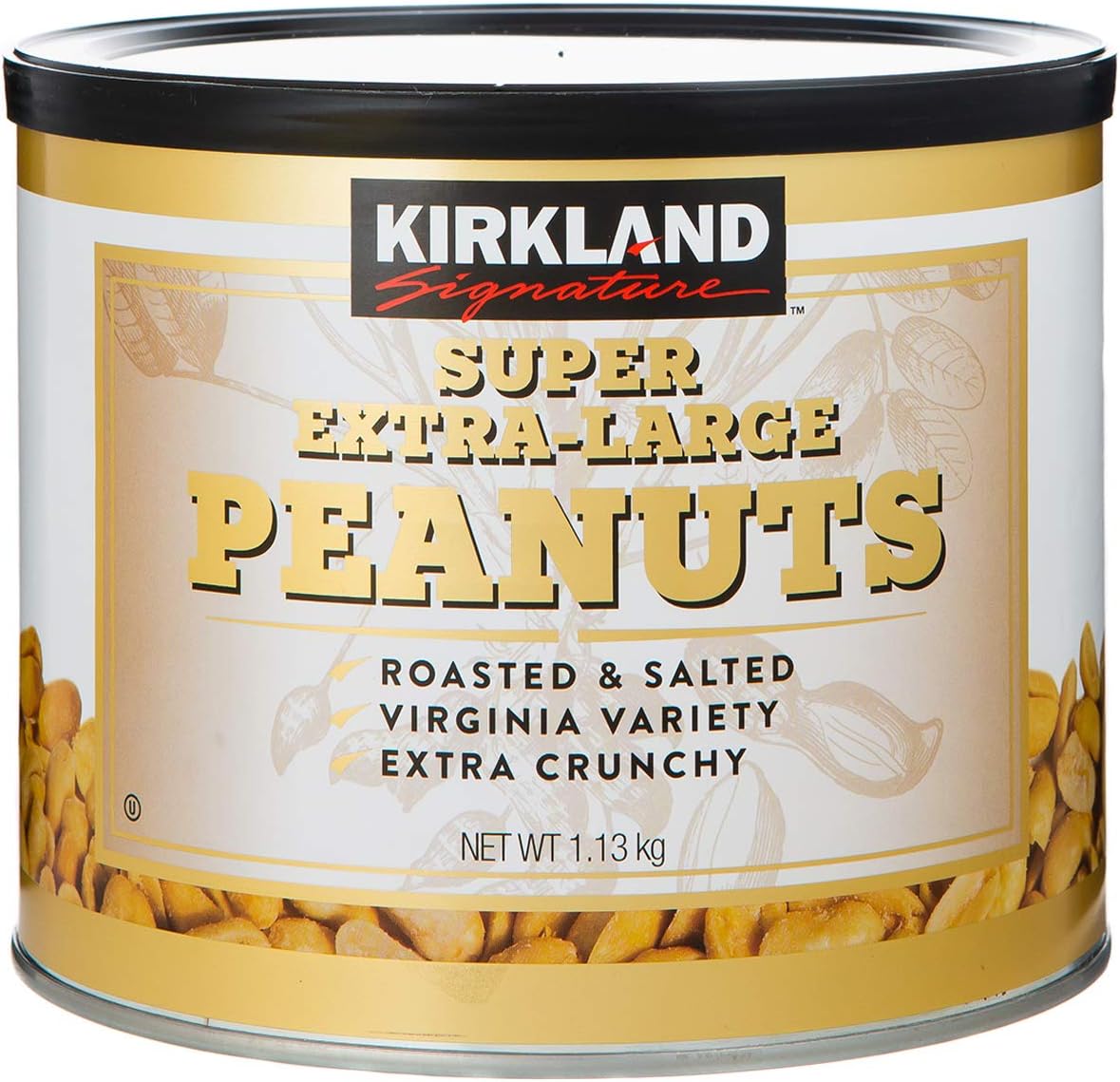 Kirkland Signature Super Extra-Large Roasted & Salted Peanuts, 1.13Kg