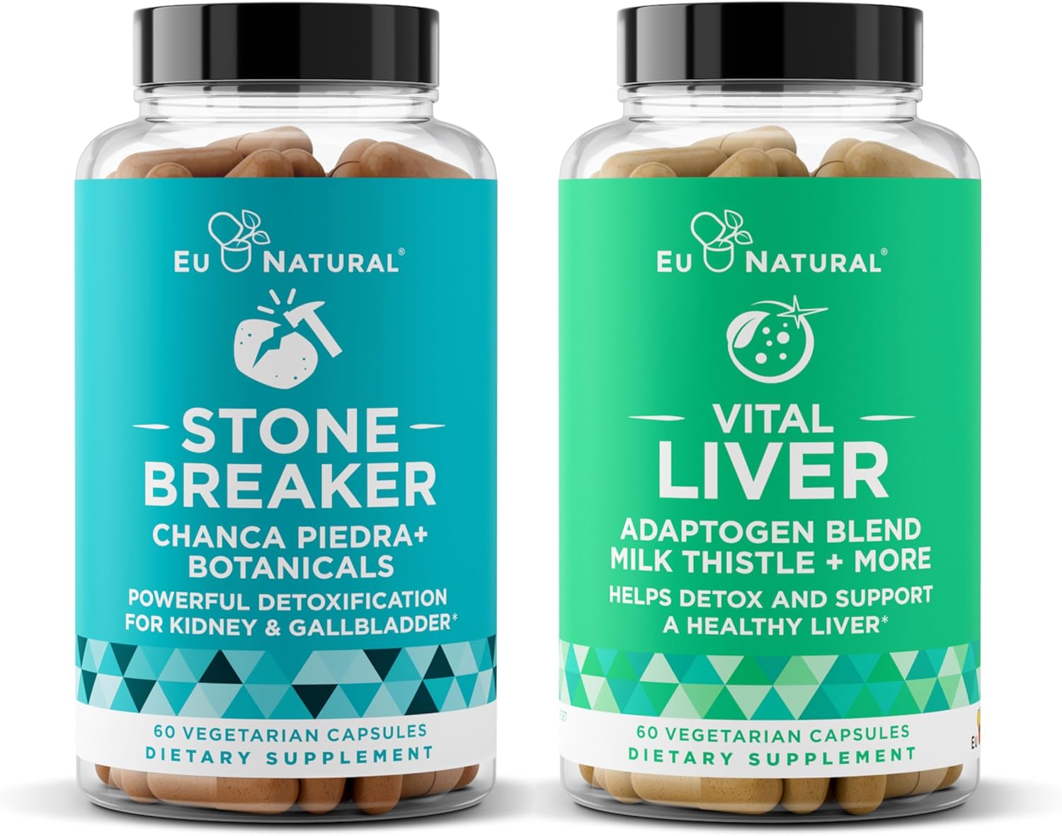 Eu Natural Stone Breaker And Vital Liver Bundle – Cleanse And Detox For Kidney, Gallbladder, And Liver Support