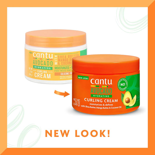 Cantu Avocado Hydrating Curling Cream, 12 Oz (Pack Of 2)