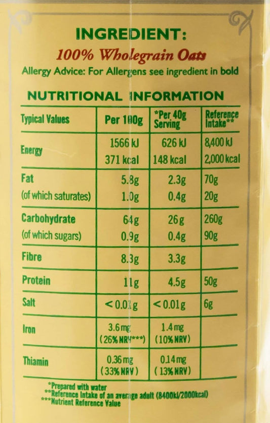 Flahavans Irish Porridge Oats (1.1 Pound) : Grocery & Gourmet Food