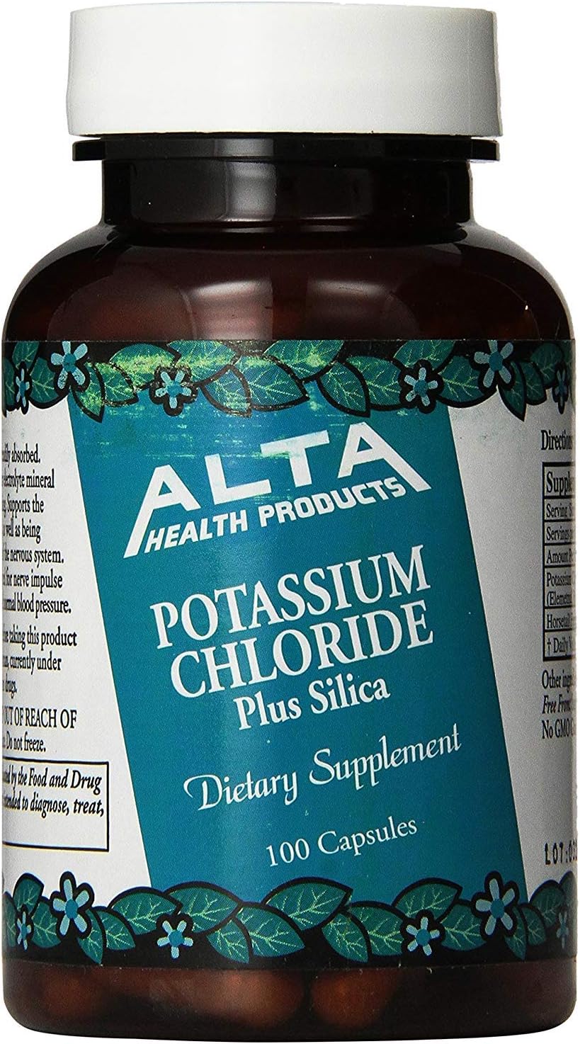 Alta Health Potassium Chloride and Silica Capsules, 100 Count