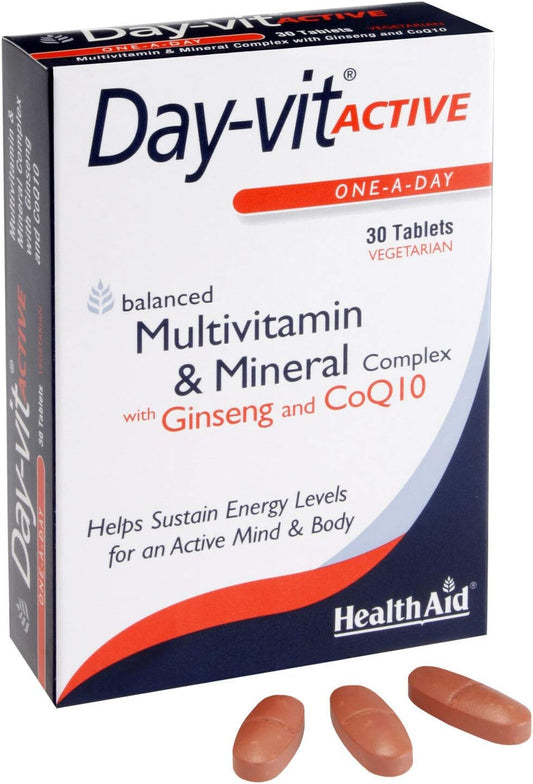 HealthAid Day-VIT Active - 30 Vegetarian Tablets : Amazon.co.uk: Health & Personal Care
