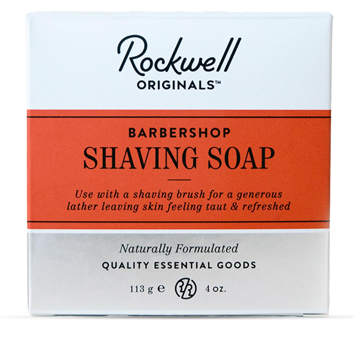 Rockwell Babershop Shaving Soap | Formulated With Shea Butter, Coconut Oil & Wheat Protein For Smooth & Soothing Wet Shave | Ideal For Sensitive Skin & Thick Beards