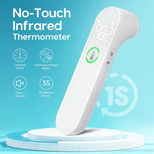 Thermometer for Adults and Kids, Fast Accurate Baby Thermometer with Fever Alarm & Mute Mode, FSA Eligible, Lifetime Support -Take Quick Temperature Easily