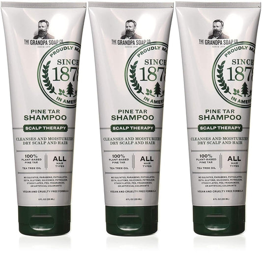 Grandpa'S Pine Tar Shampoo, 8 Ounce - 3 Pack : Bathroom Accessory Sets : Beauty & Personal Care