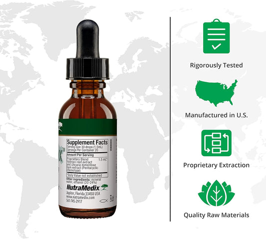 Nutramedix Relaxmedix Drops - Rest And Relaxation Support Supplement With Samento Cat'S Claw And Valerian Root Extract - Tincture For Unwinding And Immune System Support (1Oz / 30Ml)