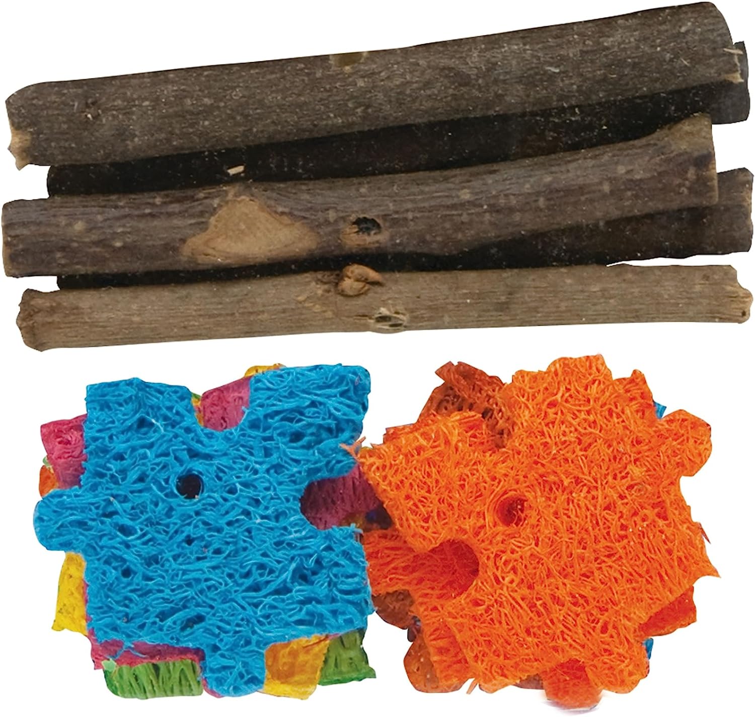 Kaytee Combo Chew Apple Wood & Puzzle : Pet Care Products : Pet Supplies