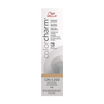 Colorcharm Permanent Gel, Hair Color For Gray Coverage, 12N High Lift Blonde