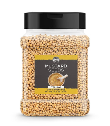 Birch & Meadow Yellow Mustard Seed, 11.2 Oz, Mild Mustard Flavor, Dips & Dressing