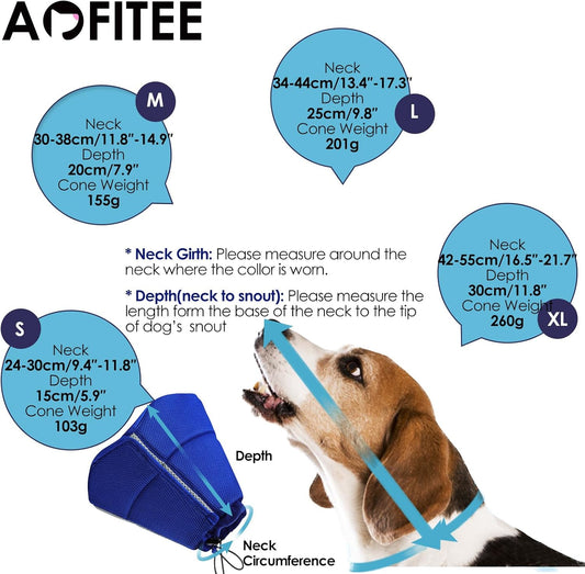 Aofitee Large Dog Cone- Adjustable Cone For Dogs After Surgery, Breathable Soft Cone Dog Collar To Prevent Licking Wounds, Pet Elizabethan Collar For Large Dogs, Pink L
