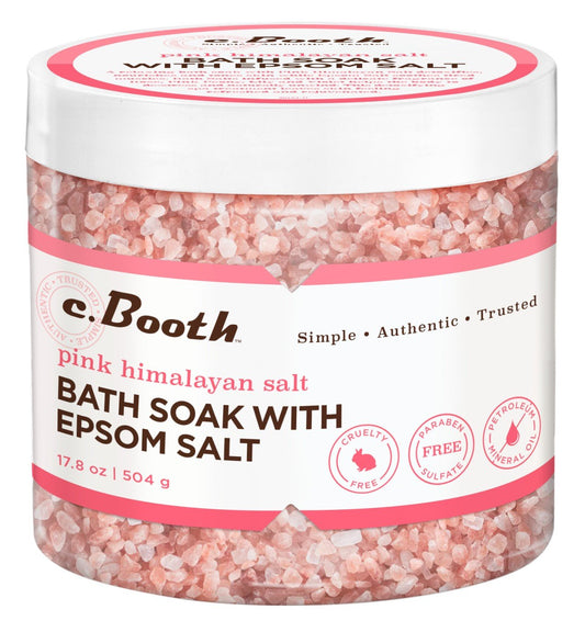 C.Booth Bath Soak With Epsom Himalayan Salt, 17.8 Ounce : Beauty & Personal Care