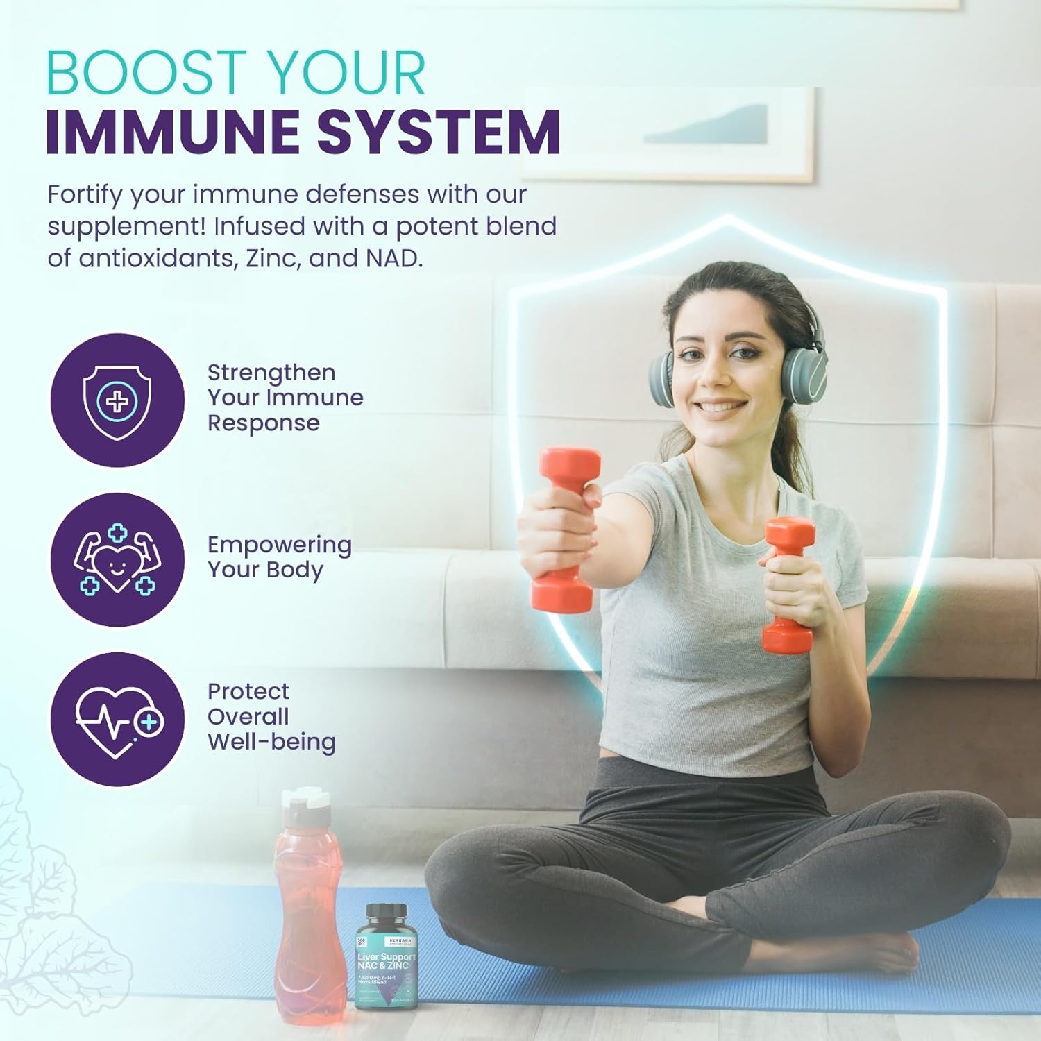 Herbana Manufacturing Liver Support & Nac 120 Capsules With Milk Thistle, Dandelion Root, Chicory, Turmeric, Beet Root, Chanca Piedra : Health & Household