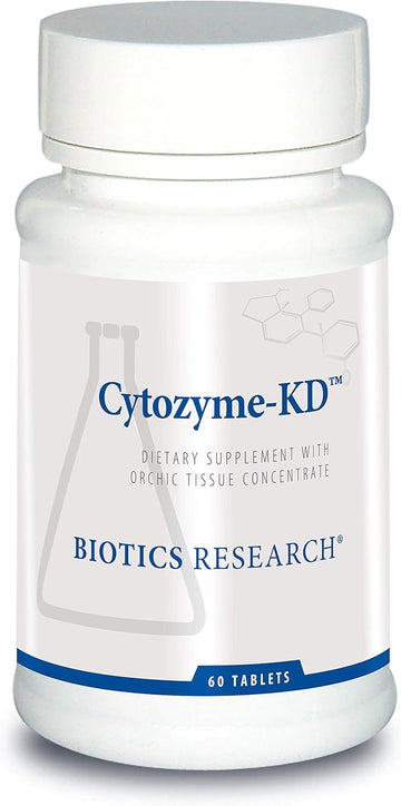 Biotics Research Cytozyme Kd Neonatal Kidney, Supports Renal Health, Heart Health, Sod, Catalase, Potent Antioxidant Activity, 60 Tablets