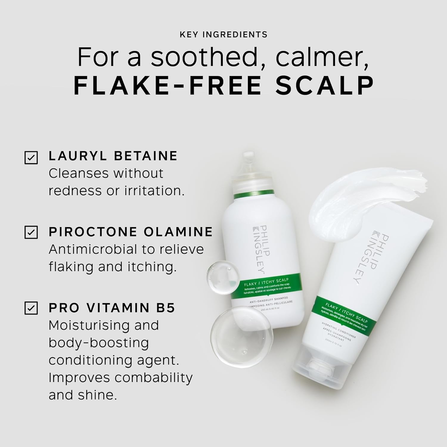 Philip Kingsley | Flaky/Itchy Scalp Shampoo and Conditioner Set | Anti-Dandruff Shampoo and Conditioner | Dry Oily Scalp Treatment | Soothes and Calms the Scalp | 2 Set | 250ml and 200ml : Amazon.co.uk: Beauty