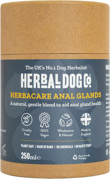 Herbal Dog Co Anal Gland Treatment for Dogs & Puppies, 250ml - Dog Gland & Dog Digestive Supplements - All-Natural, Vegan, Made in UK?5060673050240