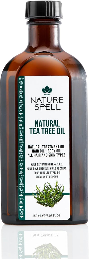 Nature Spell Tea Tree Oil For Hair & Skin 150Ml – Hair Oil For Itchy Scalp, Deeply Nourishing - Skincare Oil To Reduce Skin Irritation, Redness, And Inflamed Skin – Made In The Uk