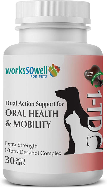 WorkSoWell – 1TDC Dual Action Natural Support – 30 Twist Off Soft Gels – Supports Oral Health – Hip & Joint Health – Muscle & Stamina Recovery