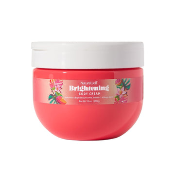 Nature Well Brightening Body Cream, Infused With Radiance-Boosting Antioxidant-Rich Vitamin C & Ultra-Hydrating Mango Butter, Refreshing Scent & Fast-Absorbing Luminous Finish, 10 Oz