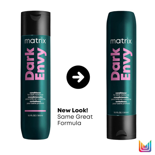 Matrix Dark Envy Hydrating Conditioner | Nourishes For Dark Hair Radiance | Enhances & Improves Managability | Rich, Shiny Finish | For Dark Brown Or Black Hair | Packaging May Vary | Vegan