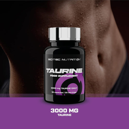 Scitec Nutrition Taurine, Taurine Containing Food Supplement Capsules, 90 Capsules