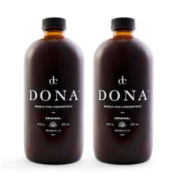 Dona Original Masala Chai Concentrate, Small-Batch, Single-Origin Spices, Hot Or Iced Chai, 16 Fl Ounce Bottles (Pack Of 2) (Standard, 32, Fl Oz)