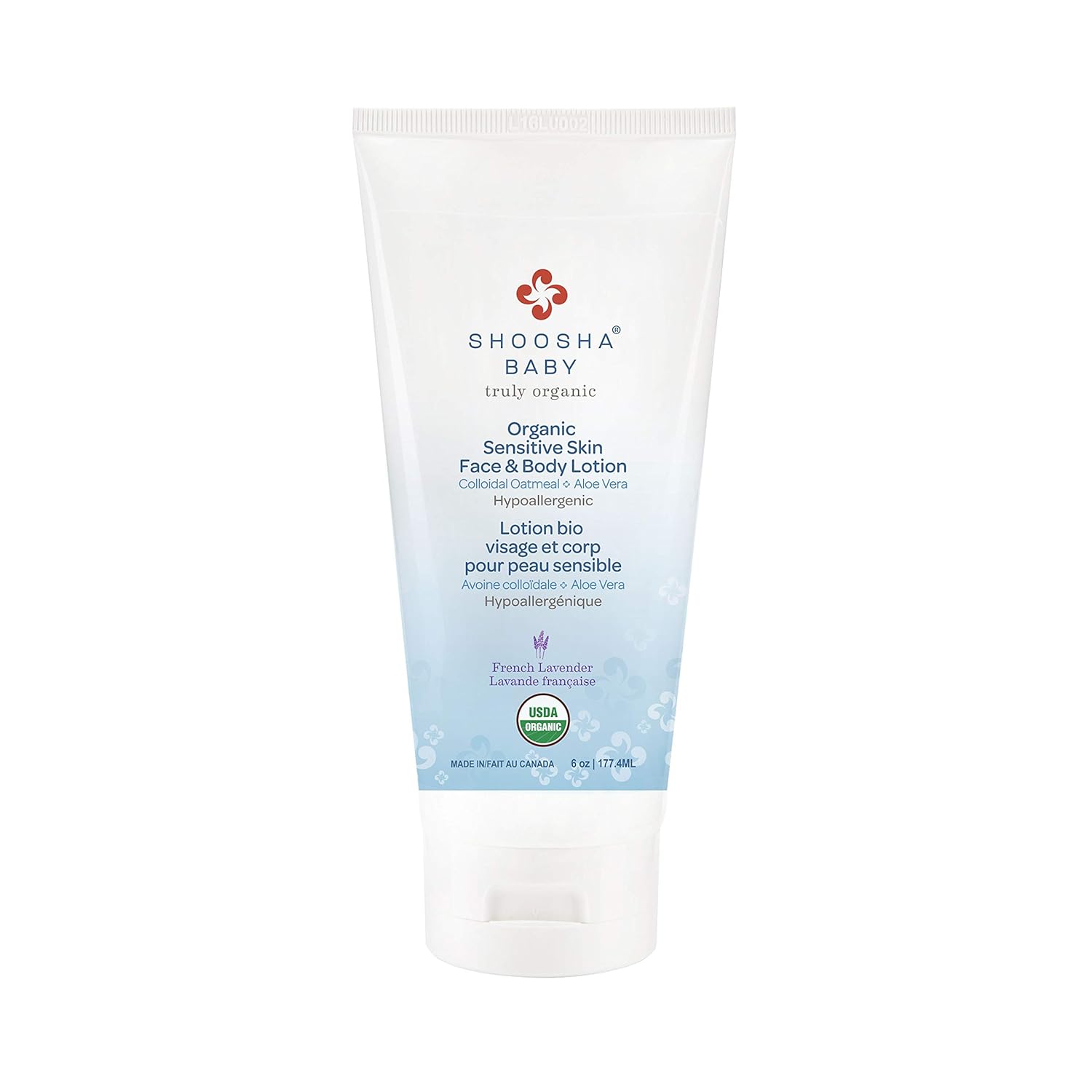 Shoosha Sensitive Skin Organic Face & Body Lotion Unscented