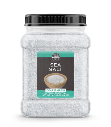 Birch & Meadow Coarse Grain Sea Salt, 4.5 Lb, Kitchen Essential, Cooking & More