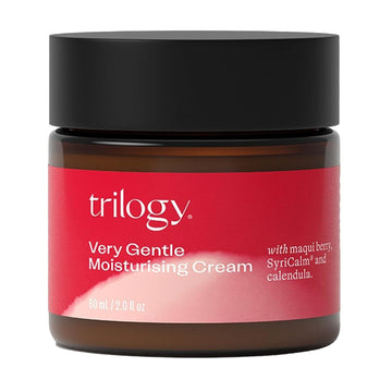 Trilogy Very Gentle Moisturising Cream, Syricalm & Hyaluronic Acid For Sensitive Skin, 2.0 Fl Oz