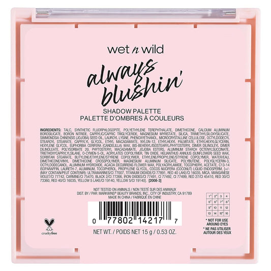 Wet N Wild Always Blushin' Palette Always Blushin' 1114217