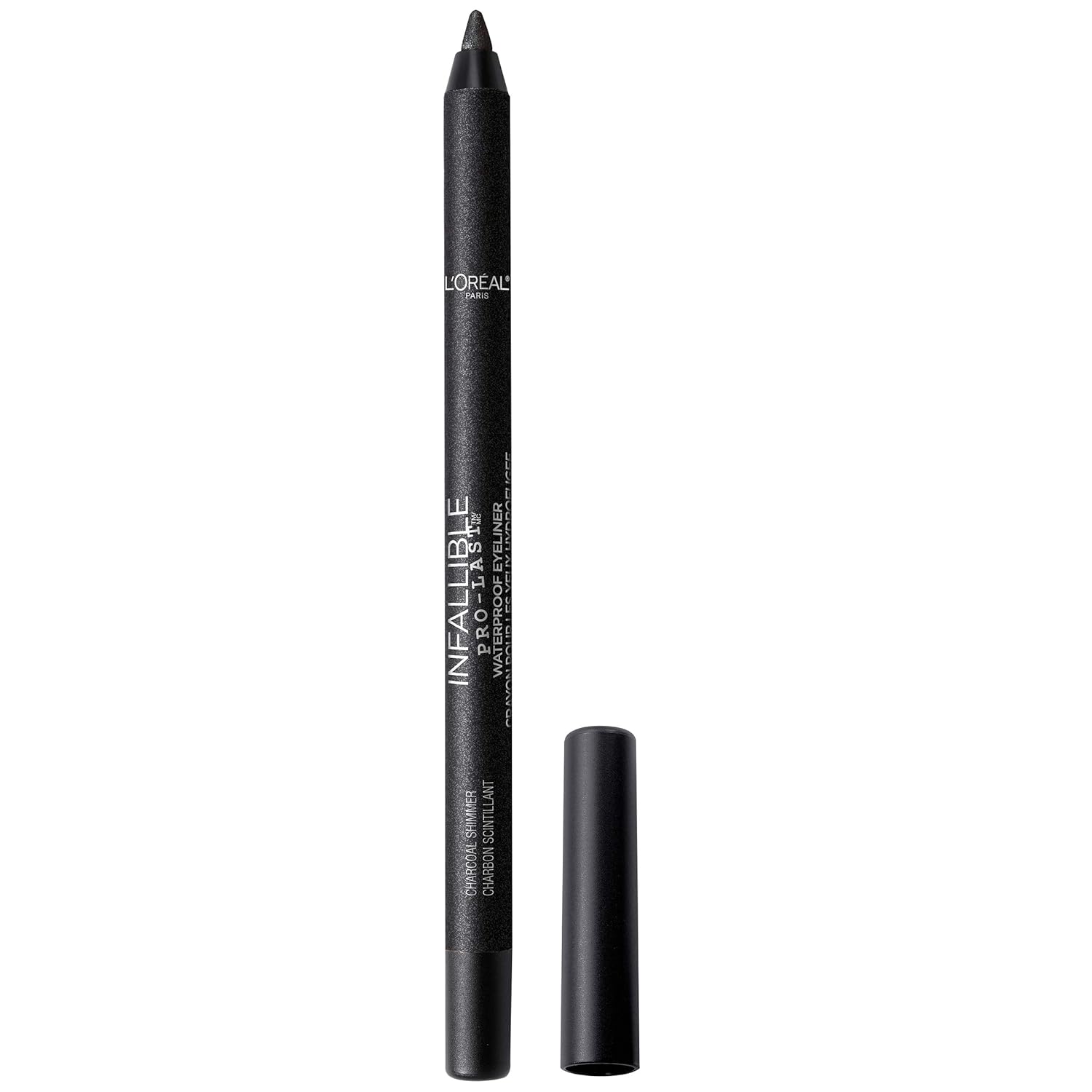 L'Oreal Paris Makeup Infallible Pro-Last Pencil Eyeliner, Waterproof And Smudge-Resistant, Glides On Easily To Create Any Look, Black Shimmer, 0.042 Oz