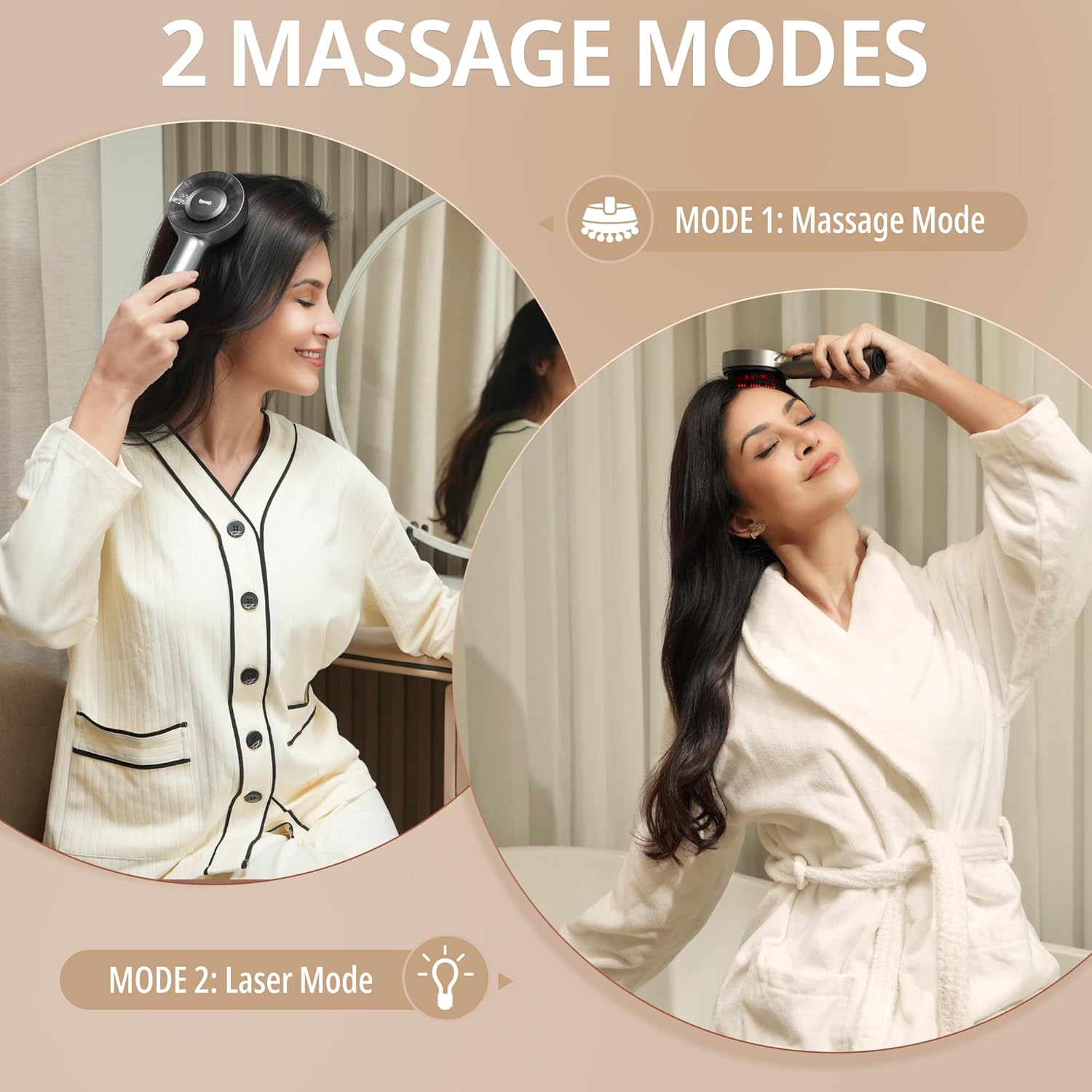 Breo Scalp 3L Laser Hair Growth Comb With 650Nm Infrared Technology, 360° Scalp Massager, Waterproof Design, Effective Scalp Stimulation And Hair Regrowth : Beauty & Personal Care