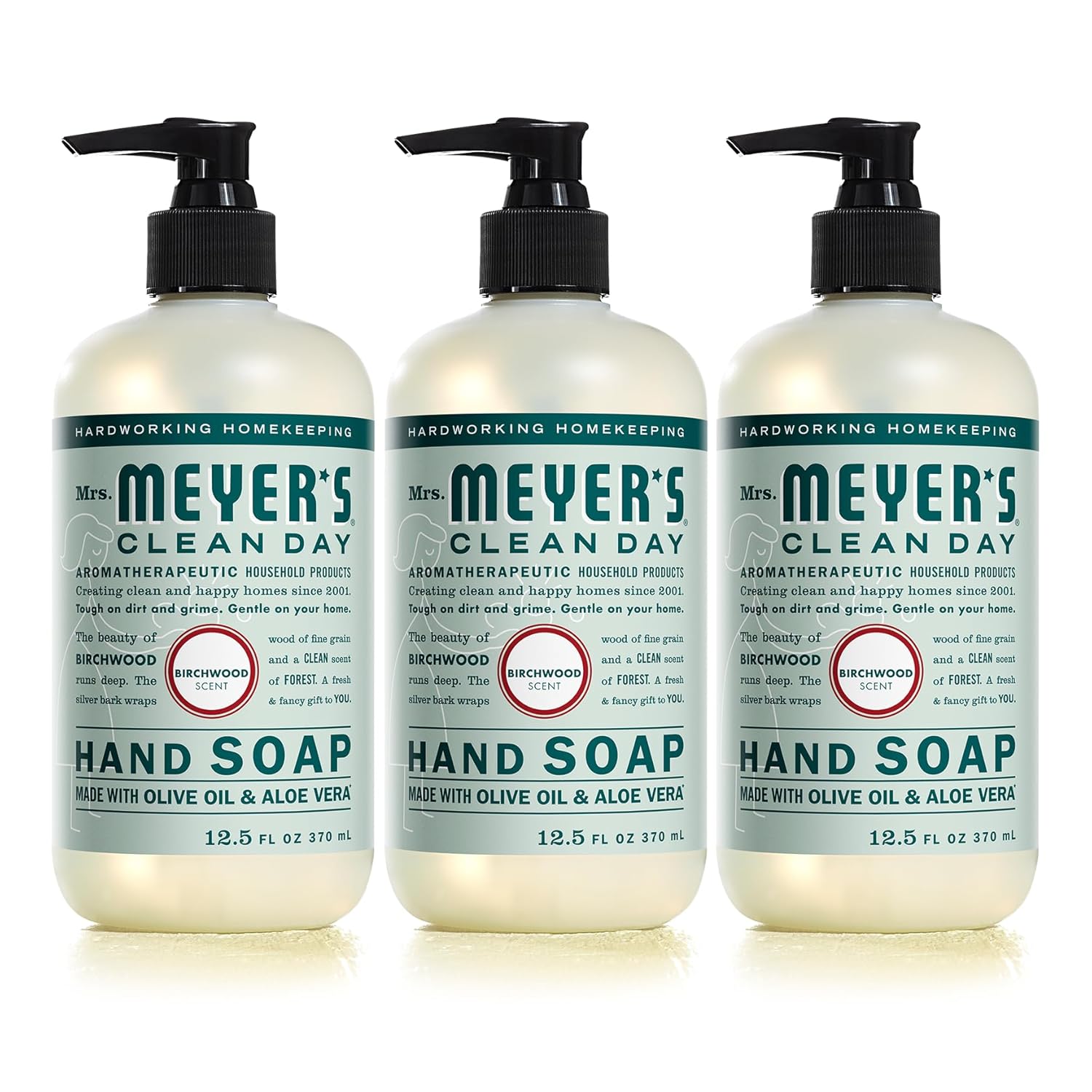 Mrs. Meyer'S Clean Day Hand Soap, Made With Essential Oils, 12.5 Oz - Pack Of 3