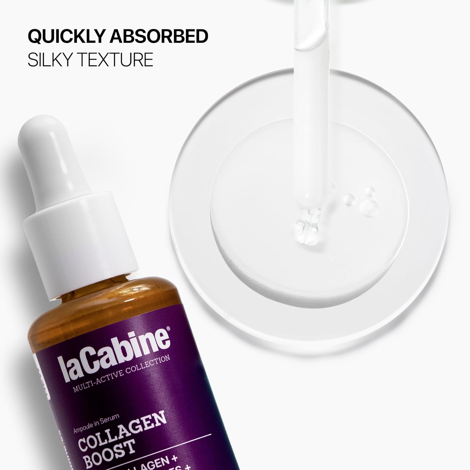 Lacabine Collagen Boost Serum 30Ml – Firming & Lifting Facial Serum With Collagen And Peptides, Boosts Elasticity, Reduces Wrinkles, Cell Renewal Support, Rejuvenating Skincare For All Skin Types