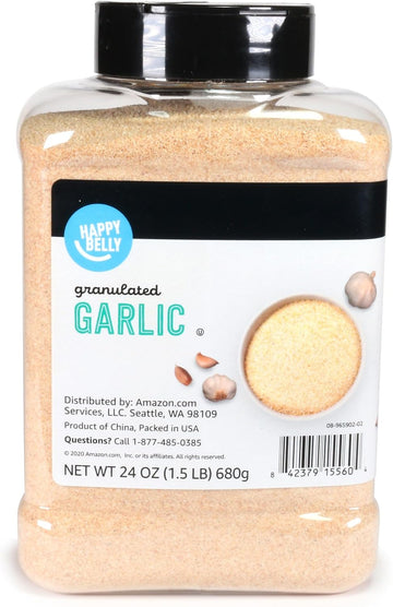 Amazon Brand - Happy Belly Granulated Garlic, 24 ounce