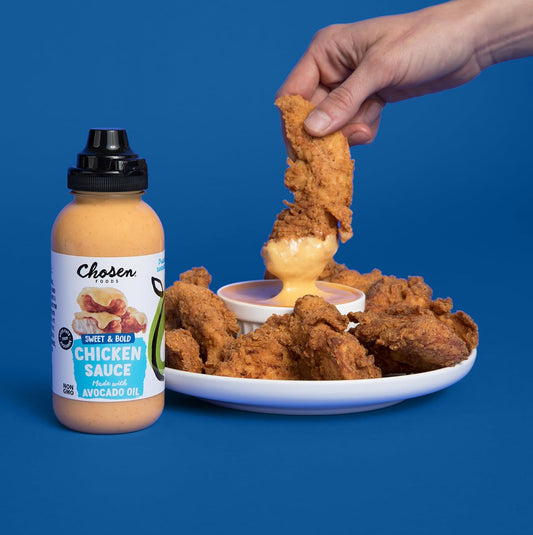 Chosen Foods Chicken Sauce, For Hamburgers, Sandwiches, Nuggets, Wings, Fries, And More 9 Floz