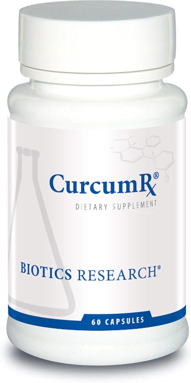 Biotics Research Curcumrx All Natural Turmeric Complex With Curcumin, Over 200 Beneficial Turmeric Root Nutrients, Antioxidants, Supports Physiological Pathways, 60 Capsules