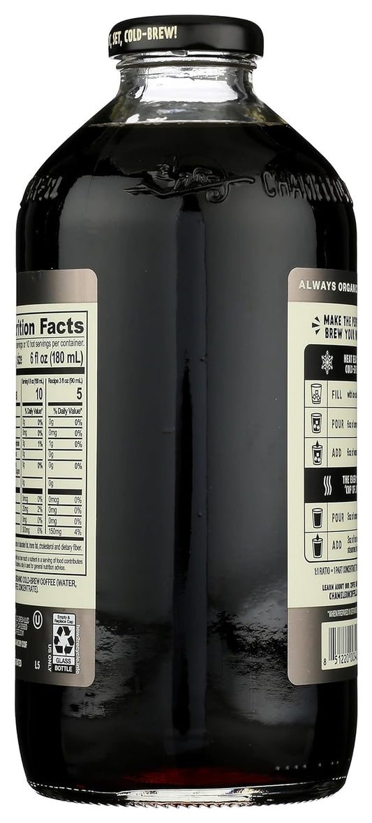 Chameleon Cold Brew Organic Espresso Cold Brew Coffee, 32 Fz