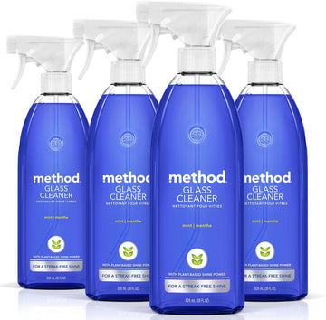 Method Glass Cleaner, Mint, 28 Ounce, 4 Pack, Packaging May Vary