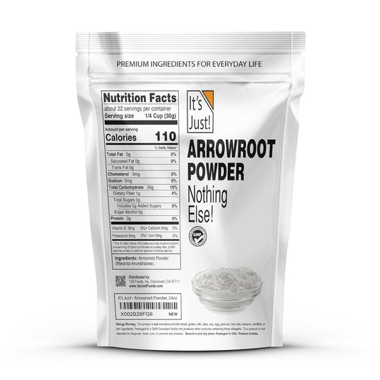 It'S Just - Arrowroot Powder, Natural Thickener, Gluten-Free, Dairy-Free, Non-Gmo, Cornstarch Substitute
