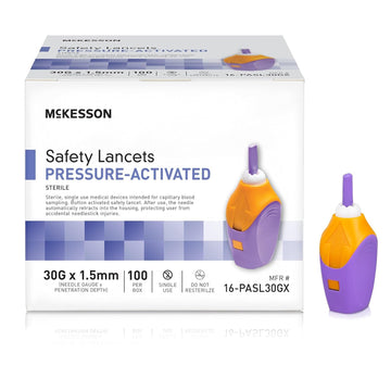 Mckesson Lancets For Diabetes Testing [2000 Count] Lancing Device For Blood And Glucose Test, 21G X 2.0 Mm, Pressure-Activated, Sterile, Single Use