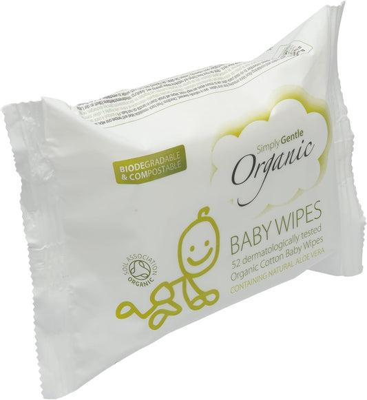 Simply Gentle Organic Baby Wipes 52Wipes