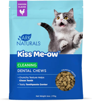 Ark Naturals, Kiss Me-Ow Cleaning Chicken Dental Chews, 6 Oz