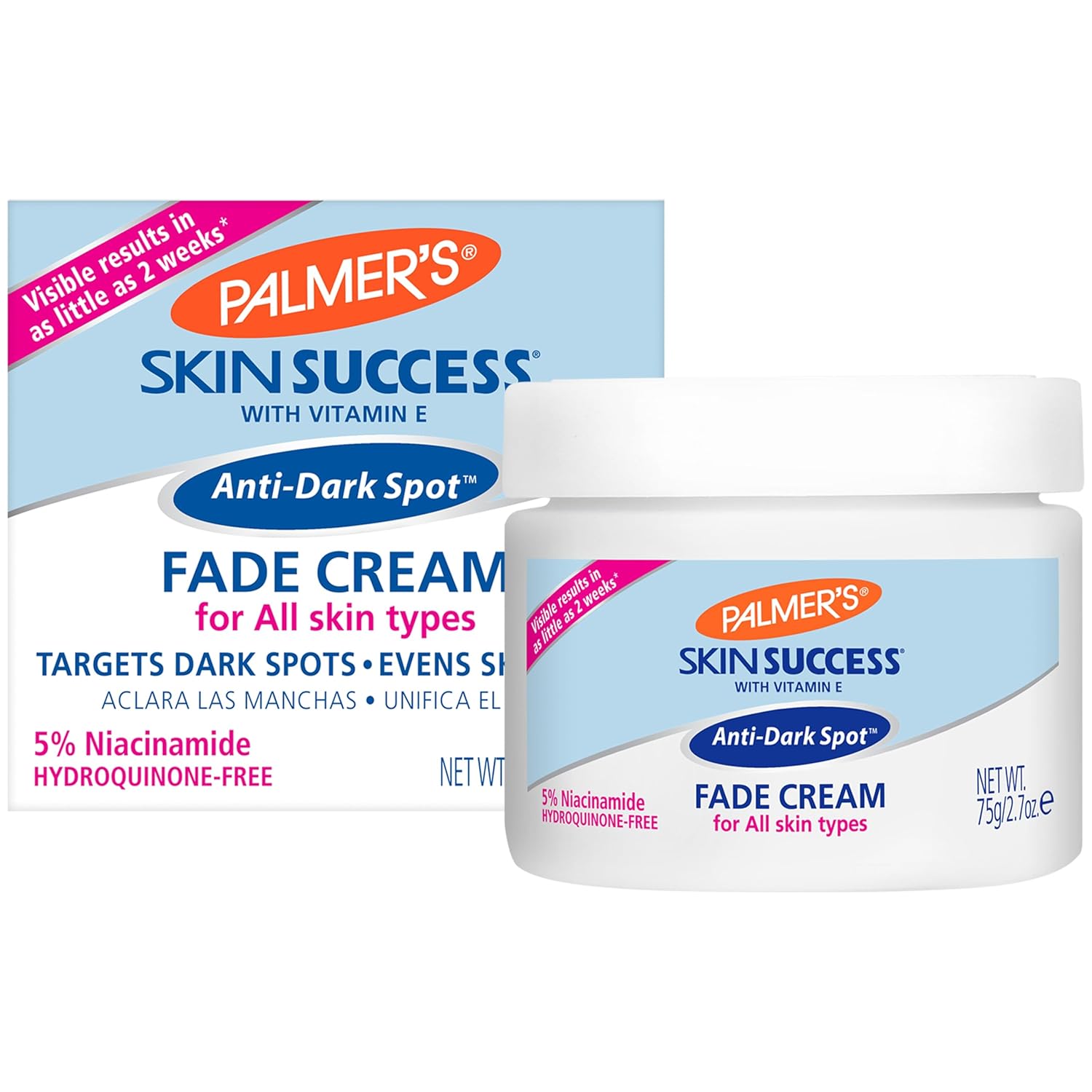 Palmer'S Skin Success Anti-Dark Spot Fade Cream With Vitamin E And Niacinamide, Helps Reduce Dark Spots And Age Spots, Suitable For All Skin Types 2.7 Ounce