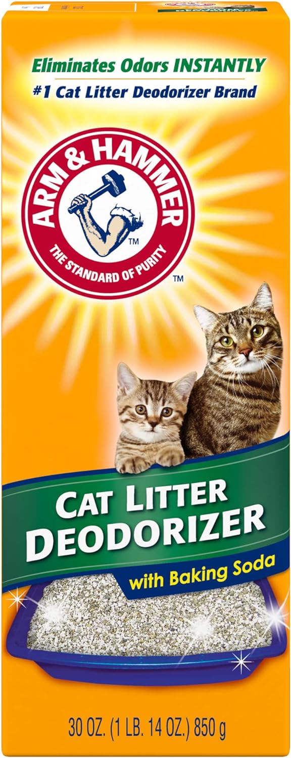 Bundle of ARM & HAMMER Slide Platinum Clumping Cat Litter, Multi-Cat, 37lb + ARM & Hammer Cat Litter Deodorizer 30 oz : Pet Supplies